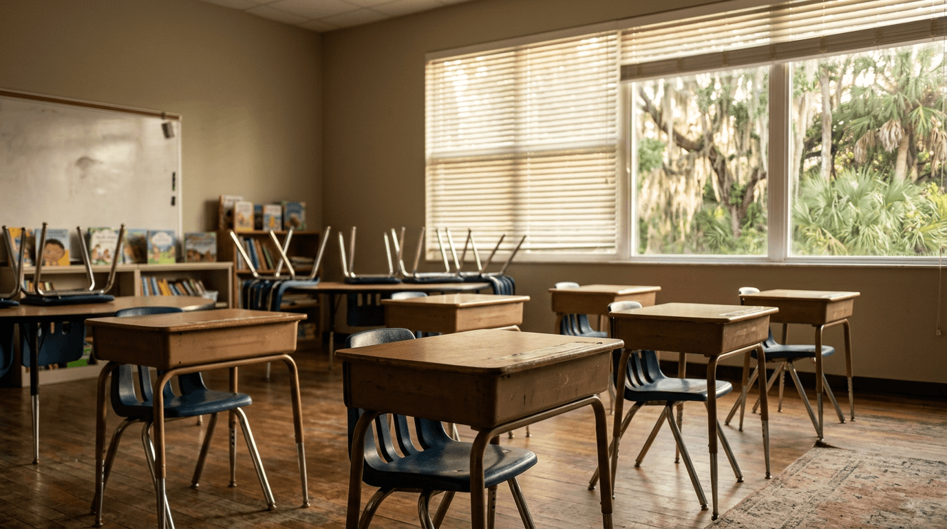 St. Johns Schools Close a $23 Million Gap: 130 Teaching Jobs Cut, 150 Portables Gone Before Monday's First Bell